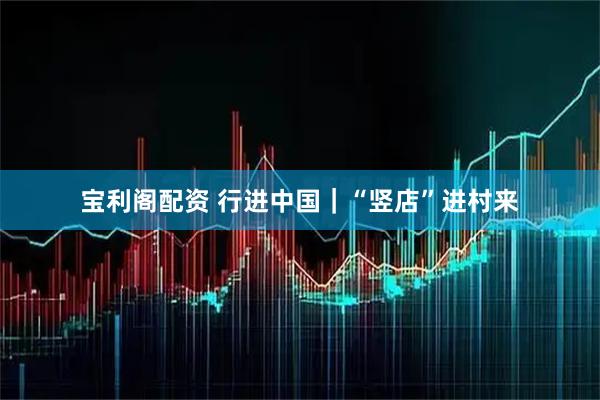 宝利阁配资 行进中国｜“竖店”进村来